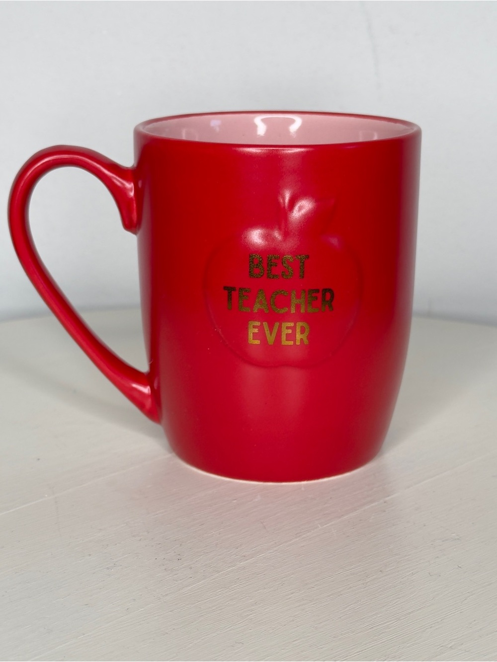 Best Teacher Ever Mug With Apple